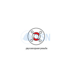 Гайка Т8 POM (двухзаходная) Шаг 4мм