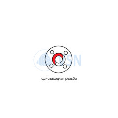 Гайка Т8 POM (однозаходная) Шаг 1мм