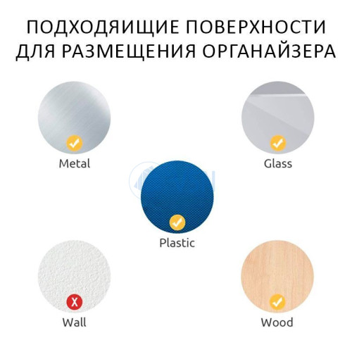 Купить Самоклеящийся органайзер для проводов (органайзер для кабеля) 14*14*9мм (комплект из 20 штук)