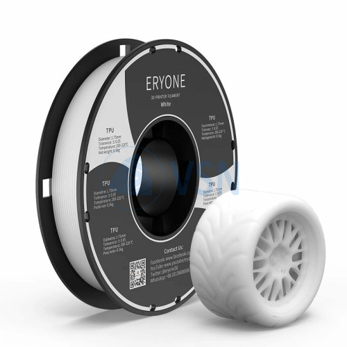 Купить ERYONE TPU 1.75мм 0.5кг Белый (White) пластик для 3D принтера