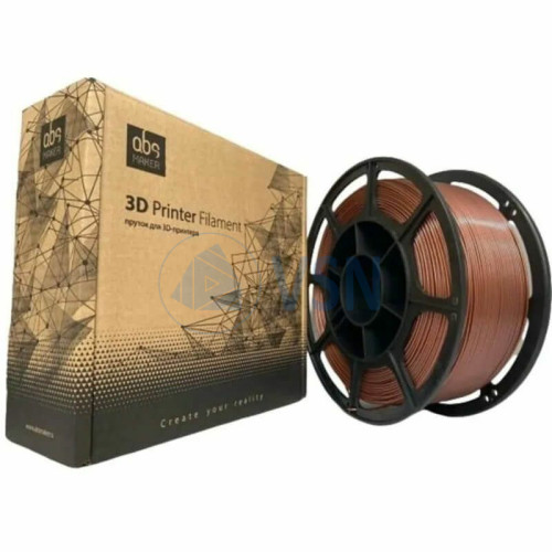 Купить ABS Maker PETG, АБС Мейкер ПЕТГ, 1.75мм 1кг Медный пластик для 3D принтера
