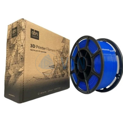 Купить ABS Maker PETG, АБС Мейкер ПЕТГ, 1.75мм 1кг Синий пластик для 3D принтера