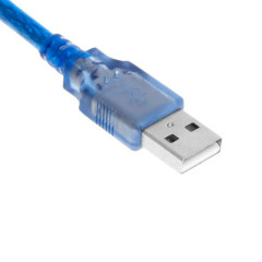 Кабель для принтера USB2.0 Type-A (M) --> USB2.0 Type-B (M) синий 1,5 метра