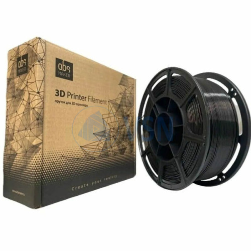 Купить ABS Maker PETG, АБС Мейкер ПЕТГ, 1.75мм 1кг Черный пластик для 3D принтера