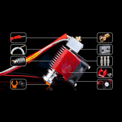 Hotend Хотенд E3D Е3Д V6 Trianglelab 1.75мм цельнометаллический (комплект 12В) для 3D 3Д принтера