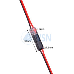 Соединительная съёмная клемма 2pin для проводов 22-20AWG (Набор из 2шт.)
