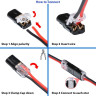 Купить Соединительная съёмная клемма 2pin для проводов 22-20AWG (Набор из 2шт.)
